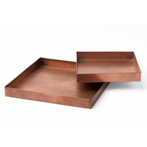 Bandeja Redonda Artesanal de Cobre y Latón Macizo con Borde Festoneado, Plato Decorativo Antiguo Martillado, Estilo Vintage para Decoración del Hogar - Product Image 6