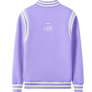 แจ็คเก็ตมหาวิทยาลัยแจ็คเก็ตเบสบอลเลตเทอร์แมนหลายสีไหล่ลายทางสำหรับทุกเพศคุณภาพระดับพรีเมียมกำหนดเอง - Product Image 4