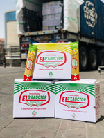 EL-DEAUCTOR Spaghetti égyptiens 240g |   Farine de blé dur de qualité supérieure |   ISO & Halal |   Riche en protéines |   Emballage en vrac en boîte