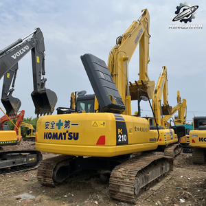 Excavatrice sur chenilles d'occasion Komatsu 210, marque japonaise d'origine, 21 tonnes, excavatrice sur chenilles de taille moyenne, excavatrice d'occasion - Product Image 4