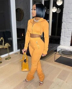 Conjunto de 2 piezas de otoño e invierno al por mayor, chándal de algodón y poliéster, chándal para correr para hombre con logotipo personalizado Unisex - Product Image 5