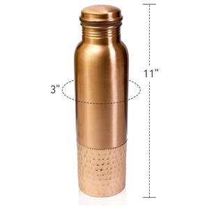 Trending Copper <b>Water</b> <b>Bottle</b> Hot <b>Water</b> Boiling Container <b>Fruit</b> <b>Water</b> <b>Bottle</b> For Juice Hotel kitchen Pure Health Benefits Metal - Product Image 2