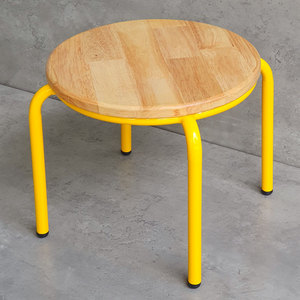 เก้าอี้ทานข้าวเด็กสมัยใหม่พร้อมที่นั่งพลาสติกและขาโลหะหลากสี (GTE009) - Product Image 3