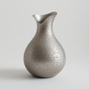 Jarrón de Flores de Aluminio Hecho a Mano con Acabado Antiguo, Diseño Decorativo Tallado, Estilo Costero, Ecológico para Interiores de Hogar y Hotel - Product Image 4