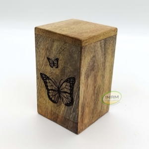 Fournitures funérailles de qualité supérieure, urne de crémation pour chats et petits enfants, cendres de conception de papillon, urne commémorative adaptée au cimetière - Product Image 1