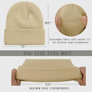 2025 New Design <b>Wool</b>/Cotton Breathable Waterproof Jacquard Unisex Adult <b>Beanie</b> <b>Hats</b> OEM Service Wholesale Custom Made High Image - Product Image 4