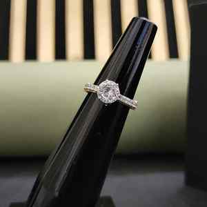 Nouvelle bague de fiançailles élégante DOPE JEWELLS, plaquée or 14 carats, acier inoxydable, pierre naturelle certifiée IGI, design tendance, unisexe, toutes tailles - Product Image 1