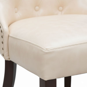 Sillón Reclinable Moderno con Asiento Tapizado Acolchado y Estructura de Madera de Caucho Violeta GCF211 para Oficina en Casa y Sala de Estar - Product Image 4
