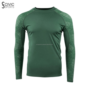 เสื้อรัดรูปชายเสื้อ BJJ rashguard พิมพ์ลายได้เอง - Product Image 1