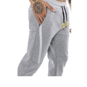 Nouvel Arrivage – Pantalon de survêtement athlétique mi-taille pour homme, avec logo personnalisé, décontracté, avec décoration en dentelle, 100 % coton BD - Product Image 3