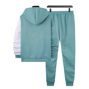 Men's Cotton <b>Polyester</b> <b>Tracksuit</b> Customizable Design Solid Top Jogging <b>Tracksuit</b> for Winter Use - Product Image 2