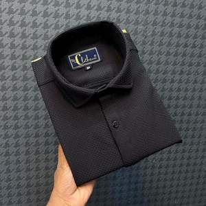 OEM/ODM Camisas Para Hombres Men's Factory Wholesale High Quality Full Sleeve Floral Poplin Casual Business Dress <b>Shirts</b> - Product Image 4