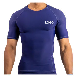 Camisetas de Cuello Redondo Personalizadas para Hombre, Diseño Transpirable de Alta Calidad, 100% Algodón Jersey, Lisas, del Mejor Material, Color Sólido - Product Image 1