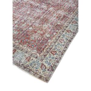 Tapis en laine noué à la main vintage grande surface Pae-2153, motif floral rouge-orange, pour salon, couloir, chambre d'adolescent, rectangulaire - Product Image 2