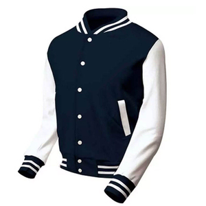 Chaqueta Unisex Estilo Universitario Multicolor con Mangas en Contraste, Ribete Acanalado a Rayas, Botones a Presión, Ropa Urbana de Moda - Product Image 2
