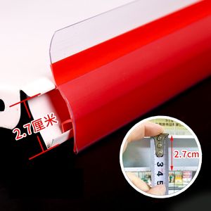 Hookei Supermarket <span class=keywords><strong>PVC</strong></span> Plastic Sign Grip Strip Adhesivo Sign Grip para tienda minorista Shelf Talker - Product Image 6