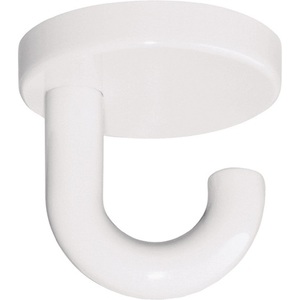 HEWI Single Underhead Hook 477.90.015 50mm Projection 99% Pure White Polyamide <b>Wall</b> Hook & Coat Rack Height 50mm Diameter 50mm - Product Image 1