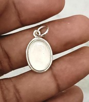 Composants de bijoux en argent sterling 925 plaqué or 18 carats, minimalistes, avec sertissage ovale et monture en coupelle, pour souvenir de lait maternel