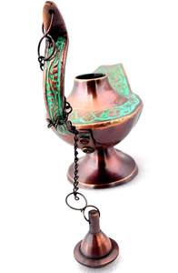 Home Decor Present the New Brass Aladdin Chirag Genie <b>Lamp</b> <b>Burner</b> exporter Antique Vintage Design <b>Oil</b> <b>Lamp</b> Fully Functional - Product Image 3