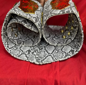 เข็มขัดหนังวัวน้ำหนักเบาและทนทานลายหัวกะโหลกสูบบุหรี่มวยปล้ำเย็นแบบแชมป์เข็มขัด - Product Image 6