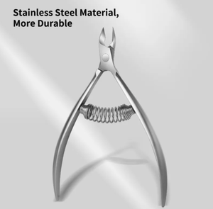 High Quality Professional Nail Care Manicure Pedicure Stainless Steel Double Spring Cuticle Nippers - Product Image 3