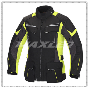 <b>Lightweight</b> Textile Motorbike Riding <b>Jacket</b> Adjustable Fit With Impact Protection Breathable Panels Durable Fabric Ideal - Product Image 2