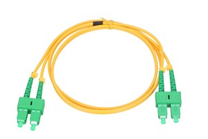 Cordon de raccordement Extralink SC/APC vers SC/APC, monomode, duplex, G657A, 3 mm, 1 m - Product Image 2