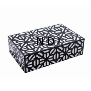 Nouvelle boîte de rangement de finition en nacre tendance avec conception faite à la main pour l'utilisation de restaurant d'hôtel de luxe boîte à mouchoirs en bois - Product Image 1