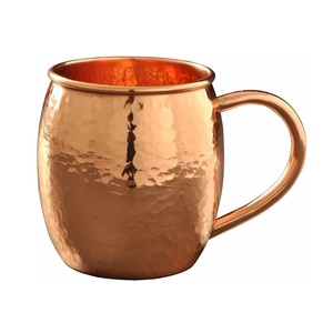 Mule en cuivre de forme personnalisée pour boire en eau profonde Mug en cuivre solide de meilleure qualité Design simple Tasse en cuivre de Moscou Tumbler Mug en cuivre - Product Image 5