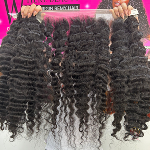 Muestra gratis pelo vietnamita brillante suave visón 100% extensión de pelo onda de agua cutícula alineada cruda virgen paquetes de cabello humano - Product Image 2