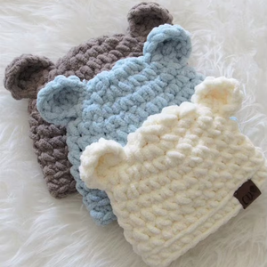Modèle de chapeau en crochet pour ours en peluche et animaux de fête, idéal pour les occasions décontractées et les sorties en plein air pour bébé - Product Image 1