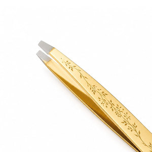 Pinzas para Cejas SHEARS BEAUTY de Acero Inoxidable Duradero con Punta Curva - Herramienta Profesional para Salón de Belleza - Product Image 4