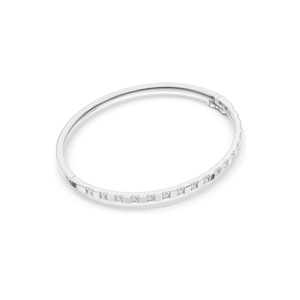 Bracelet jonc en diamant de laboratoire 0,51 CT, serti carré, or 18 carats, 14 carats, 10 carats et argent 925, options or rose, or jaune, or blanc - Product Image 6