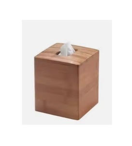 Nouvelle arrivée de boîte à mouchoirs en bois de finition noyer fait à la main pour un usage domestique pour contenir du papier de soie - Product Image 5