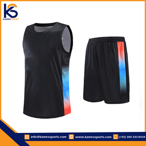 Maillots de basket-ball personnalisés pour hommes Cool personnalisés jeunes uniformes de basket-ball réversibles ensembles de débardeurs d'été - Product Image 3