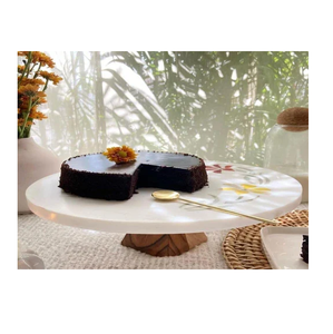 Nouvellement artisanat marbre Dessert support maison fête de mariage porter Table décorer nouveau Design forme ronde - Product Image 3