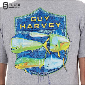 Venta al por mayor de etiquetas personalizadas, moda novedosa, diseño profesional, demanda de los clientes para camisetas de pesca - Product Image 5