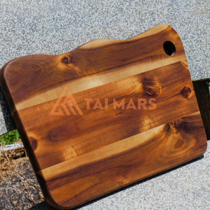 Tabla de cortar Reversible de madera de acacia personalizada, tabla de servicio de charcutería para cocina, madera de pino para cortar - Product Image 6