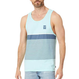 Camiseta sin mangas de malla transpirable de verano con logotipo personalizado al por mayor para hombres, diseño OEM, ropa deportiva informal, opción de talla grande, tejido de punto - Product Image 1