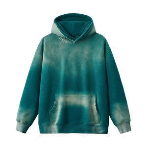 Sudadera con capucha personalizada Tie Dye para hombres y mujeres, sudadera de lana de gran tamaño con bolsillo y mangas largas para ropa informal - Product Image 1