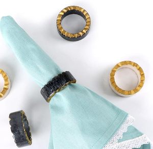 Super Luxury Rustic Napkin Ring Unique Vintage Shaped Wood and <b>Epoxy</b> Resin Exclusive Wedding Party <b>Table</b> Decor - Product Image 6