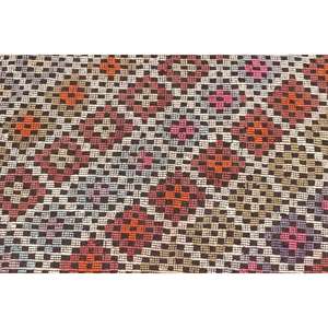 Alfombra de 2.7x3.8 pies, Alfombra Turca Vintage, Alfombra de Lana Kilim Marrón - Product Image 5