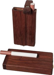 WALNUT <b>CIGARETTE</b> <b>CASE</b> LUXURY CUSTOM VINTAGE Black Wooden Box Walnut Slim Pocket High Quality Storage Container for Gift - Product Image 6