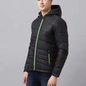 Recién llegado, chaqueta acolchada impermeable para hombre, chaqueta de invierno personalizada de fabricantes en blanco de talla grande estilo informal al por mayor - Product Image 1