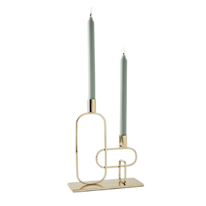 Hecho de portavelas de Metal dorado, diseño fantástico, portavelas decorativo para mesa de casa para decoración de sala de estar, portavelas - Product Image 6