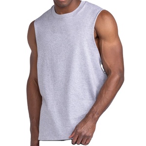 Chaleco Deportivo Personalizable con Corte Atlético, Color Sólido, Logotipo Personalizado con Serigrafía, Camiseta sin Mangas para Fisicoculturismo - Product Image 1