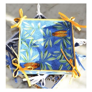 <span class=keywords><strong>Handmade</strong></span> màu đỏ và màu be bông sao mẫu vải ren bánh mì giỏ quà tặng cản trở không thấm nước cho cặp mới cưới GOTS đã được phê duyệt - Product Image 5