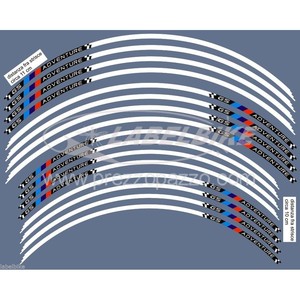 Strisce adesive per adesivi moto BMW GS ADVENTURE motocicli 2021 a 2014 ruote compatibili - Product Image 1