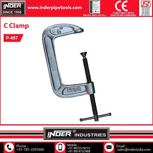 Abrazadera Tipo C de Acero de Alta Resistencia con Punto de Agarre y Herramientas de Carpintería, Grado Industrial y para Bricolaje, Precio Bajo - Product Image 3