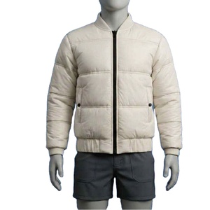 Blouson bomber streetwear personnalisé avec logo, léger, pour homme, hiver, doudoune matelassée - Product Image 1